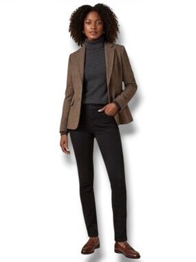 Jasper Conran Black Skinny Jeans Embellished Pockets Size 12 High Quality